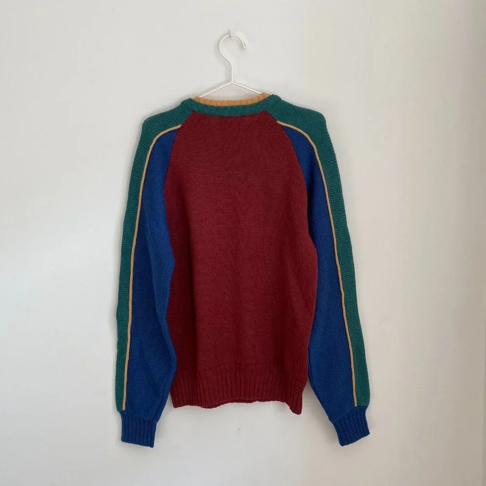 Cacharel Vintage Color Block Wool Sweater - Picture 6 of 6